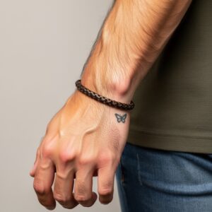 دستبند چرمی مردانه مدل Deri 721