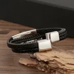 دستبندچرمی مردانه مدل DERI 822