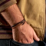 دستبند چرمی مردانه مدل DERI 861 - Image 5
