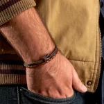 دستبند چرمی مردانه مدل DERI 862 - Image 5
