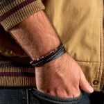 دستبند چرمی مردانه مدل DERI 863 - Image 6
