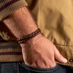 دستبند چرمی مردانه مدل DERI 876 - Image 6
