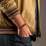 دستبند چرمی مردانه مدل DERI 878 - Image 6