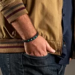 دستبند چرمی مردانه مدل Deri 856 - Image 5