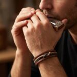 دستبند چرمی مردانه مدل DERI 893