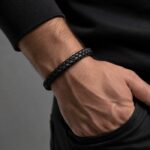 دستبند چرم طبیعی مردانه الشن مدل Deri 1032