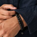 دستبند چرمی مردانه مدل Deri 1091