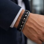 دستبند چرمی مردانه مدل Deri 1088