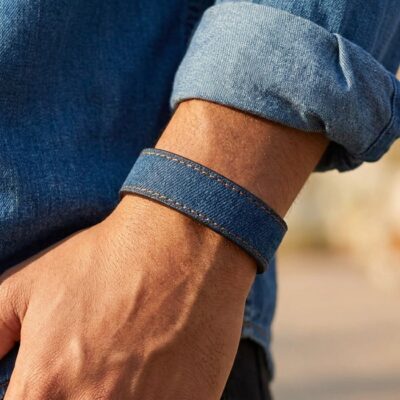 دستبند چرمی مردانه مدل Lee 009