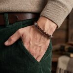 دستبند چرمی مردانه مدل deri 1109