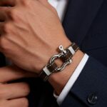 دستبند چرمی مردانه مدل Deri 1130-3