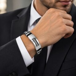 دستبند مردانه اونیکس استیل (Onyx Steel)-1